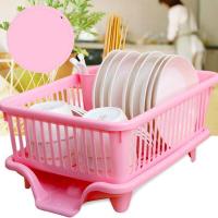 沥水篮碗碟架厨房用品沥水碗架收纳篮塑料碗筷餐具盘子放碗碟碗盘架子收纳篮收纳盒大号生活日用收纳用品收纳盒