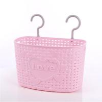 多用途迷你塑料藤编吊篮 自由旋转浴室卫生间多层收纳挂篮多色多款多功能生活日用收纳用品时尚创意简约收纳篮