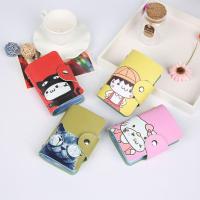 [24卡位]糖果色搭扣韩版女式小卡包磨砂多卡位男女士通用放卡片包韩版可爱卡套卡夹卡通印花生活日用竖款卡片收纳用品