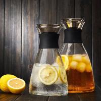 玻璃凉水壶家用耐高温水瓶防爆玻璃茶壶大容量果汁冷水壶大容量多色多款多功能时尚创意生活日用家居器皿水壶