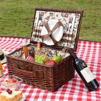 柳编大号野餐篮可折叠带盖手提野餐篮子户外收纳保温多色多款多功能生活日用收纳用品时尚创意简约收纳篮