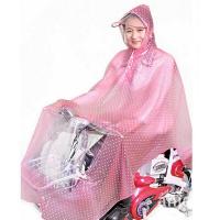电动车摩托车自行车雨衣雨披时尚透明波点雨衣