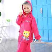 儿童分体式雨衣雨裤套装红色L小号