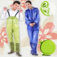 PVC南亚海胶户外劳动渔业建筑分体雨衣