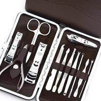 多功能12件套指甲刀修甲套装 不锈钢美甲套装 指甲剪 指甲钳 美甲工具 修足修眉挖耳祛痘