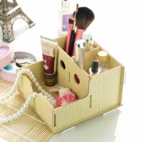 实用二代DIY镂空木质收纳盒/化妆盒(AJ028)