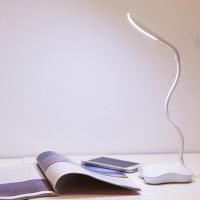 360度自由扭曲USB四叶草充电LED护眼学习台灯 触控感应台灯--底座不带灯