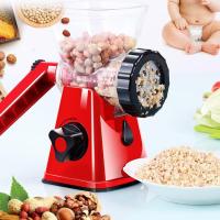 二代多功能绞肉机大号香肠机灌肠机家用手动绞肉机绞菜搅碎肉机不锈钢刀腊肠机 儿童辅食搅碎机