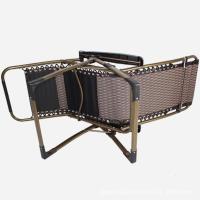 加粗钢管金玫瑰包边躺椅折叠椅午休椅便携户外折叠床办公室靠椅行沙滩椅休闲椅