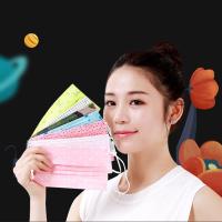 一次性口罩冬季防尘印花个性时尚口罩可爱透气柔软多层过滤口罩