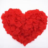 仿真绢布花瓣婚庆布置道具玫瑰花瓣大红色-红色花瓣100片