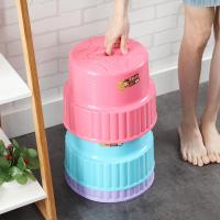 儿童矮凳塑料小圆凳时尚创意椅子成人浴室板凳加厚换鞋凳家用小凳子