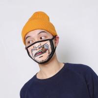 时尚防灰尘口罩防晒防尘薄款透气口罩学生可爱个性表情包口罩