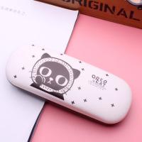 动漫卡通眼镜盒近视眼镜盒男女款简约可爱创意框架眼镜收纳盒