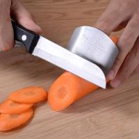 不锈钢护指器多功能切菜护手器手指卫士保护器防切手器厨房小工具