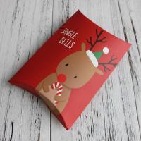 诞节礼品包装盒牛轧糖纸盒圣诞老人礼盒曲奇饼干圣诞礼物盒10个