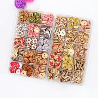 混装儿童可爱纽扣木头彩色扣婴儿宝宝毛衣开衫衬衫卡通扣子钮扣-D套餐女宝款15毫米225颗