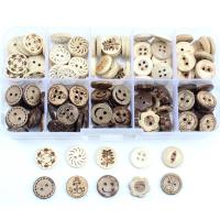 椰子纽扣可爱复古卡通圆形装饰婴儿宝宝毛衣衬衫儿童扣子-C套餐男宝款13毫米混装100颗