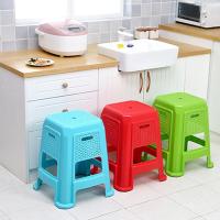 成人换鞋凳塑料凳子时尚创意加厚矮凳浴室凳小板凳家用餐桌凳