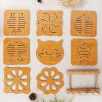 创意餐桌垫家用木质防烫垫隔热杯垫厨房餐垫碗垫盘垫砂锅垫-9件套