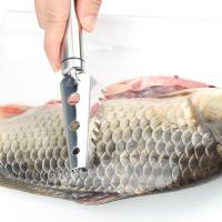 不锈钢鱼鳞刀鱼鳞刨刮鳞器杀鱼刮鱼鳞器去鱼鳞工具刮鱼鳞刷