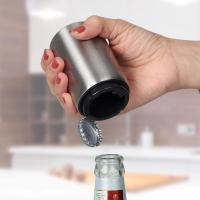 创意啤酒开瓶器 饮料瓶起子礼品 不锈钢按压式启瓶器多功能开酒器
