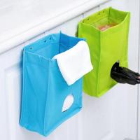 挂式收纳袋厨房垃圾袋收纳盒抽取布袋挂袋门背式储物袋杂物整理袋
