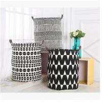 脏衣桶ins爆款收纳桶儿童提式玩具桶北欧家居风可站立帆布收纳袋