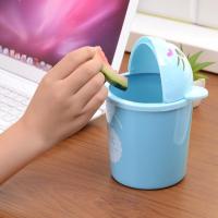 桌面迷你垃圾桶时尚动物带盖小号文具收纳桶创意卡通杂物桶保洁桶