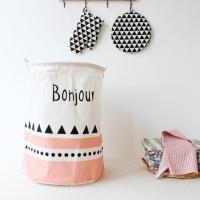 帆布大号防水脏衣篮儿童玩具收纳桶收纳篮布艺棉麻可折叠脏衣桶