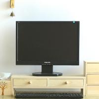 办公桌抽屉式收纳盒置物架桌面电脑液晶显示器底座实木增高架