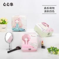 首饰盒公主旅行便携韩版饰品收纳盒可爱创意戒指耳钉饰品盒