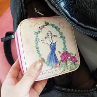 便携式小号旅行首饰盒迷你随身手饰品收纳盒项链戒指盒复古首饰包