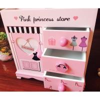 新品韩国欧式公主房间木质实用首饰盒女孩化妆盒收纳盒饰品盒礼品