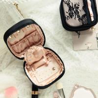 可爱复古蕾丝花边旅行随身便携迷你小号布艺首饰盒戒指耳钉收纳包