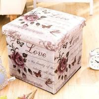 []折叠 收纳凳子 储物凳 可坐人凳 儿童玩具整理收纳箱