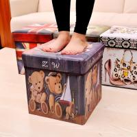 玩具收纳凳矮板凳整理盒女孩换鞋房间更衣室简易小服装店经济型