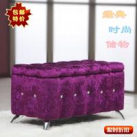 布艺收纳凳 家用客厅沙发凳 储藏储蓄储物换鞋柜坐凳欧式长沙发椅