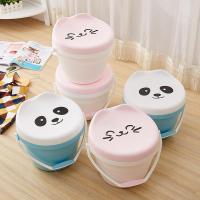 T-3080嘟嘟桶凳塑料加厚钓鱼水桶儿童玩具收纳桶带盖桶凳