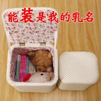 多功能收纳凳子可坐成人家用现代简约实木换鞋凳皮布艺沙发储物凳