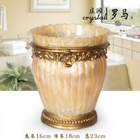 简约大号卫生间带盖欧美式收纳桶环保树脂创意家用客厅