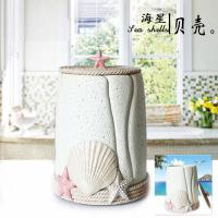 杰涛欧式收纳桶创意家用大号客厅垃圾桶卫生间带盖美式收纳桶