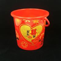 结婚塑料子孙桶大号新娘订婚储米收纳桶陪嫁用品带盖水桶喜庆用品