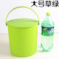 全新料塑料水桶凳手提洗澡桶蓝带盖可坐人加厚多功能收纳凳篮特价