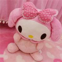 可爱美乐蒂卡通毛绒凳子儿童矮凳换鞋凳储物盒储物凳收纳凳杂物桶