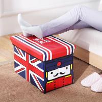 大号公交车收纳凳 牛津布卡通动物收纳箱 储物凳坐凳