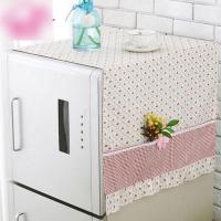 冰箱盖布冰箱罩防尘罩单开双开布艺冰箱套冰箱巾防尘布多色多款多功能生活日用家庭清洁生活日用收纳用品收纳袋