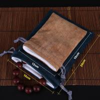 (买二送一)收纳文玩毛巾盘珠袋束口抽绳手串布袋星月菩提小叶紫檀崖柏盘玩收纳袋生活日用收纳用品棉质收纳袋