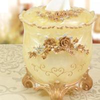 创意纸巾盒客厅家用抽纸盒欧式田园多功能纸巾盒纸抽盒客厅家用抽纸盒遥控器收纳盒卧室车载生活日用纸巾盒子