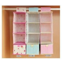 可折叠衣柜收纳挂袋 悬挂式收纳盒袋 衣柜内收纳盒多层悬挂式储物袋多功能生活日用收纳用品时尚创意简约收纳袋